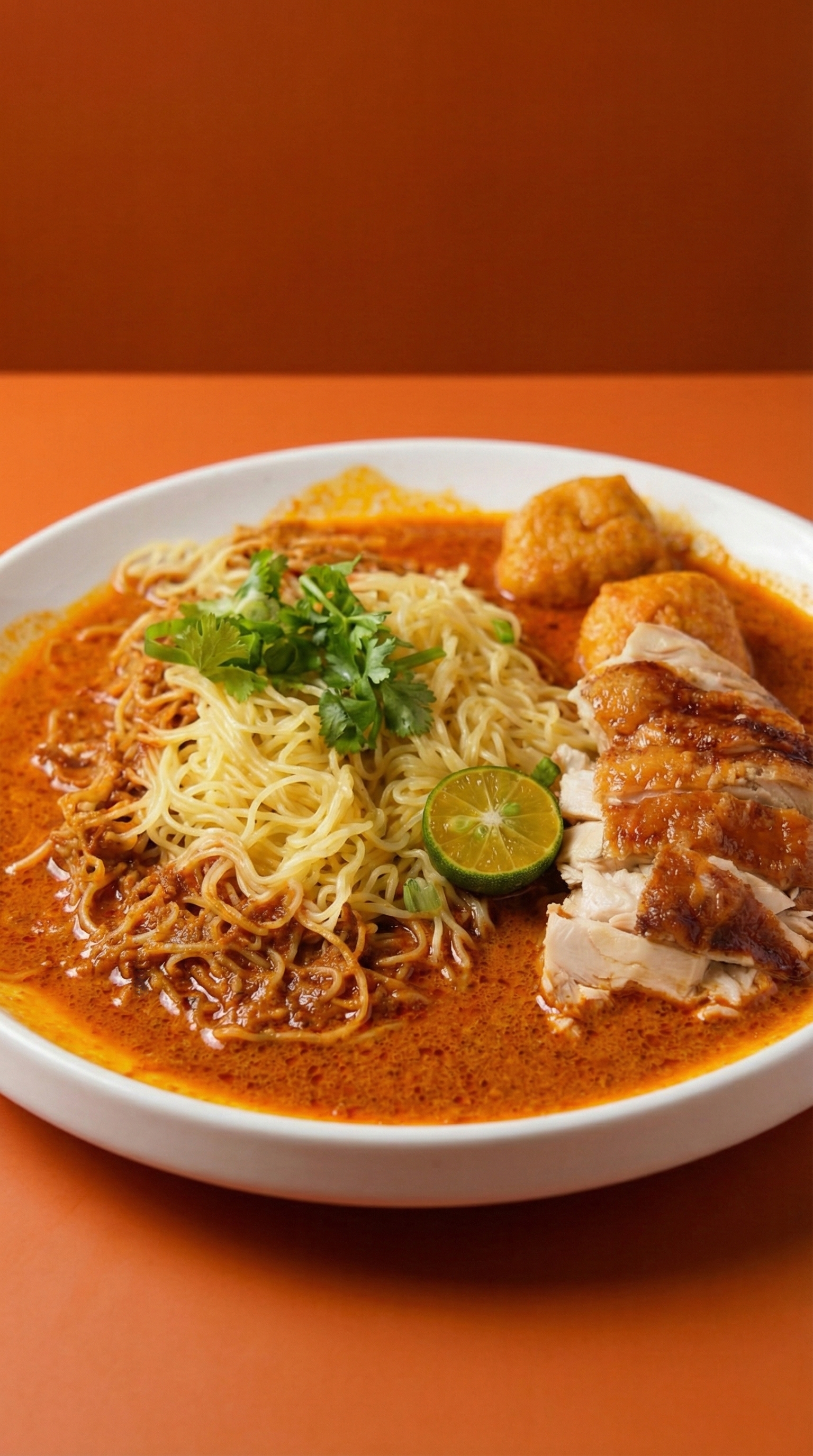 Wantan Mee Dry Curry Plain